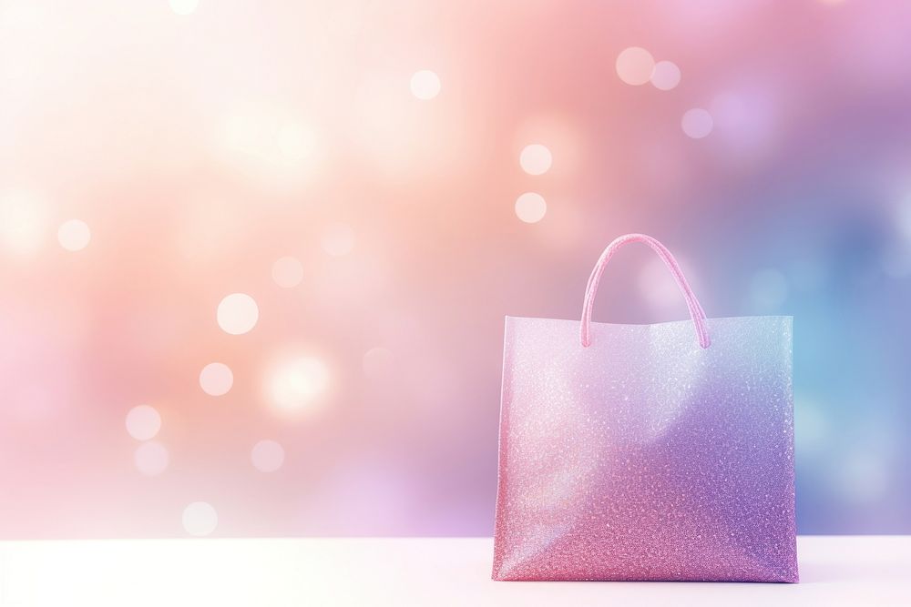 Shopping bag background abstract handbag illuminated.