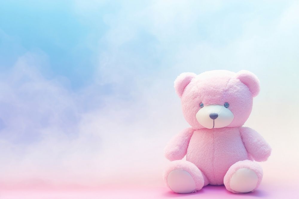 Teddy bear background cute toy representation.