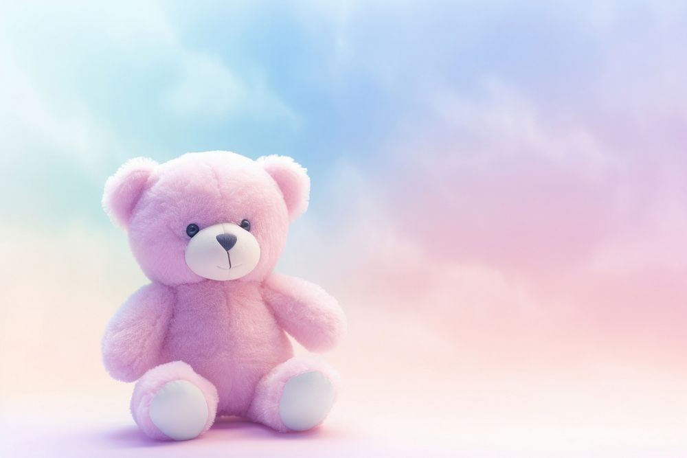 Teddy bear background cute toy representation.