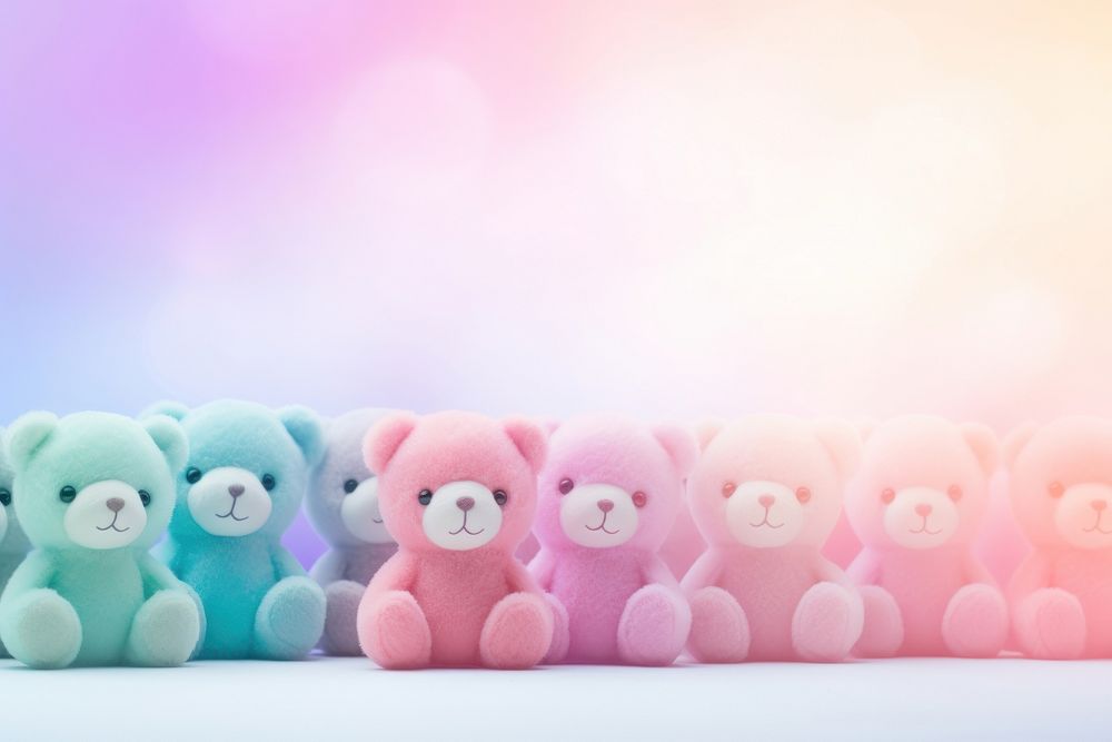 Cute bear toy representation.