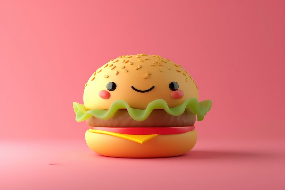 Hamburger hamburger food anthropomorphic.