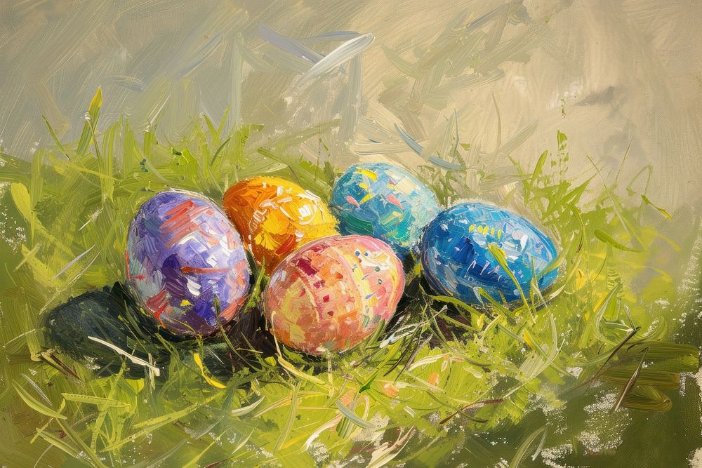 Easter eggs painting creativity tradition.