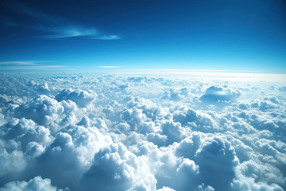Photo of a view of clouds sky backgrounds landscape.