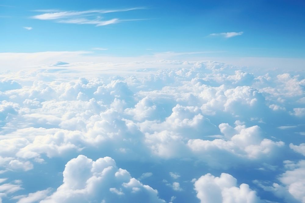 Photo of a view of clouds sky backgrounds outdoors.