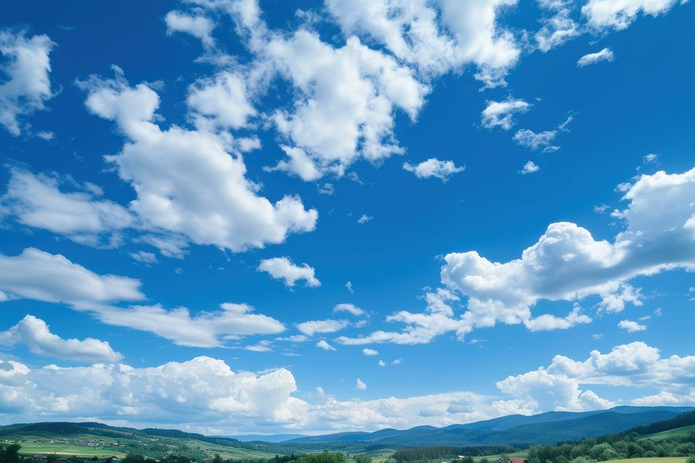 Photo of beautiful blue sky backgrounds outdoors horizon.