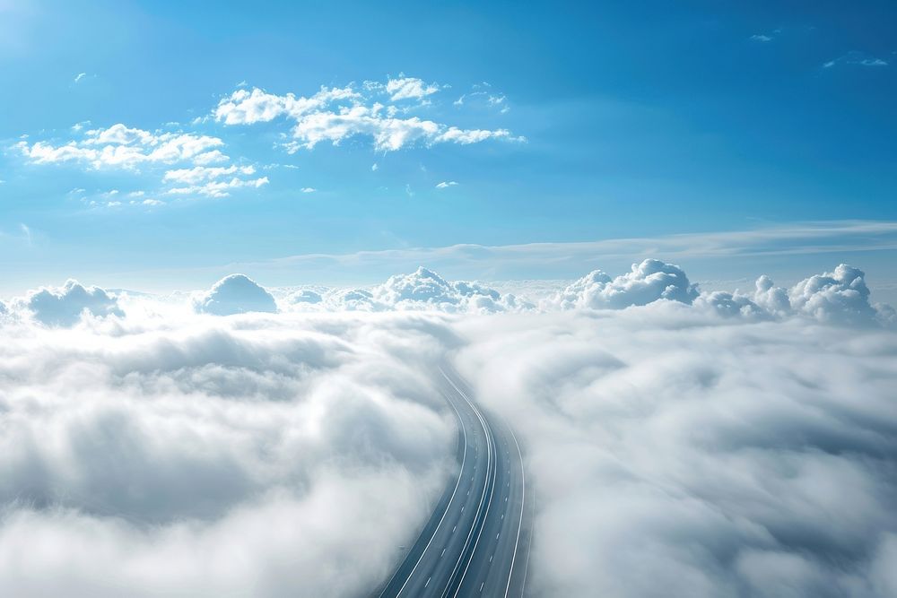 Photo of highways cloud sky backgrounds.