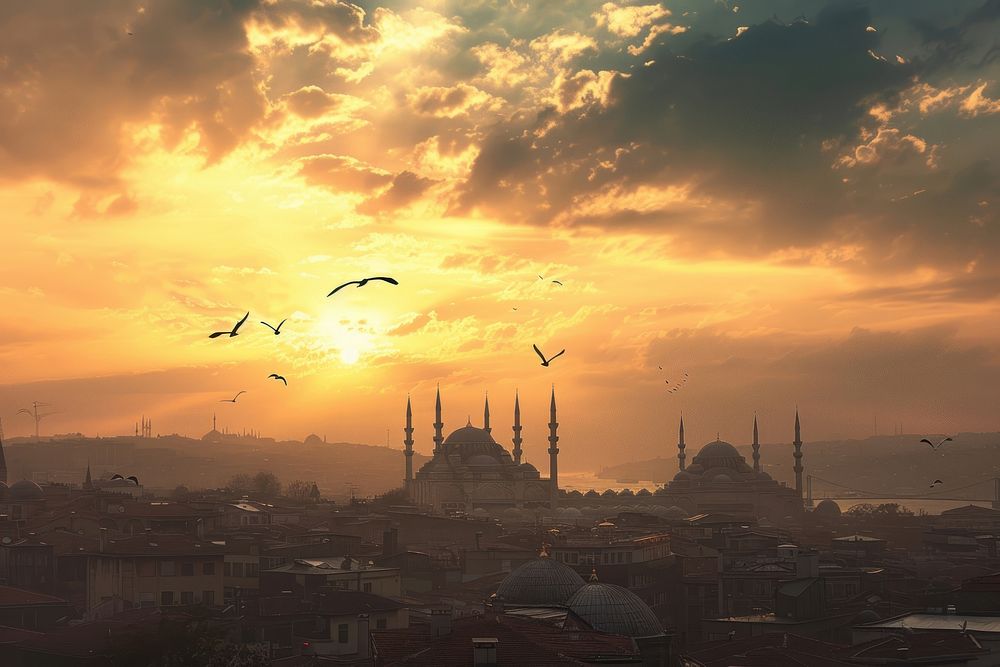 Istanbul city architecture landscape.