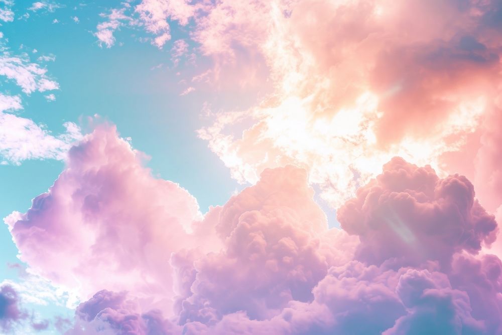 Photo of pastel atmosphere sky backgrounds sunlight.
