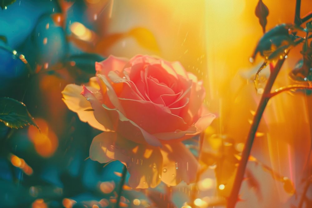 Rose light leaks backgrounds sunlight outdoors.