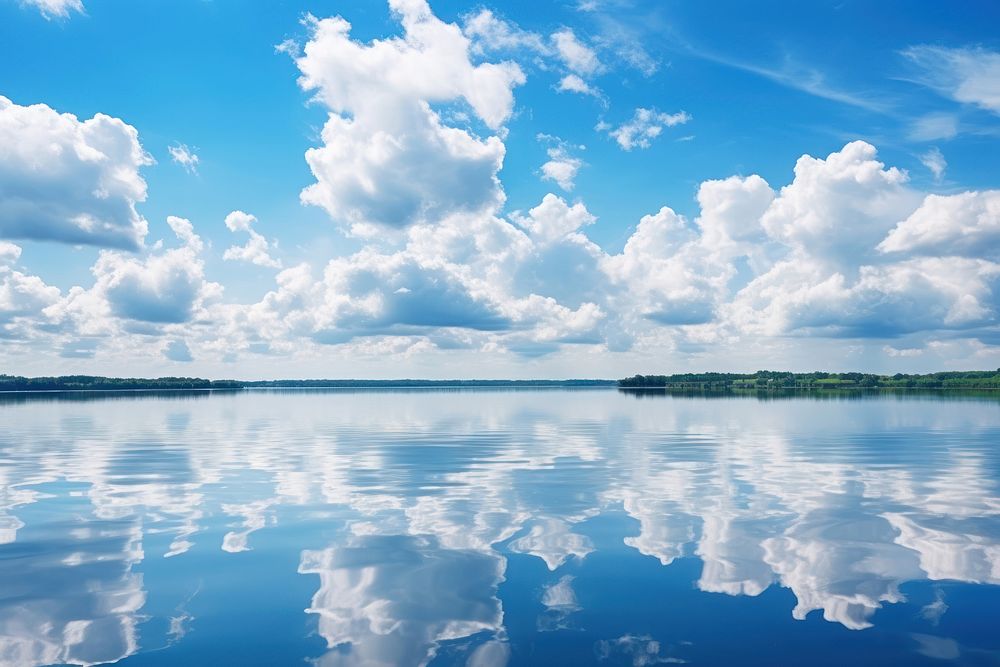 Photo of sky cloud backgrounds reflection.