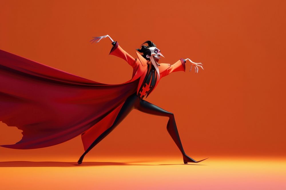 Dracula fashion dancing adult.