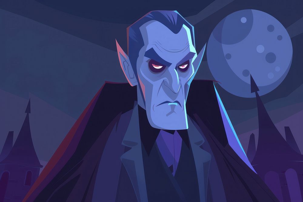Dracula cartoon architecture screenshot.
