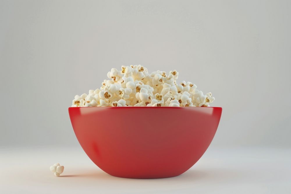 Popcorn in bowl snack food medication.