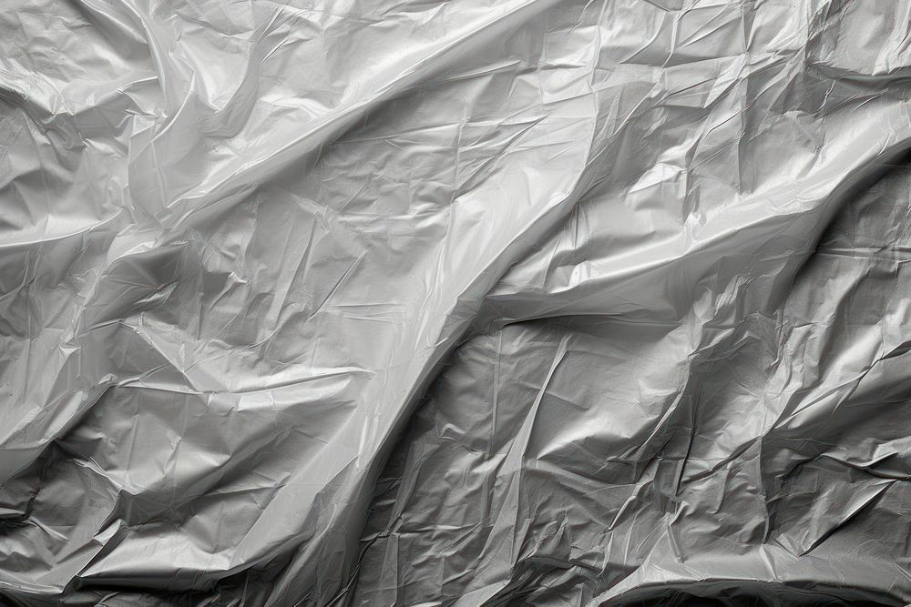 Plastic wrap backgrounds monochrome wrinkled.