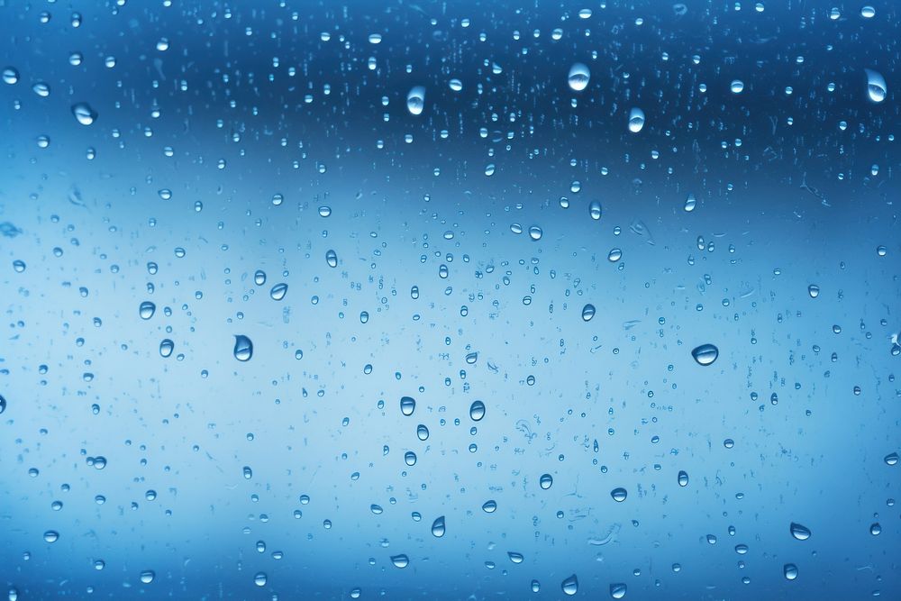 Realistic water drops transparent backgrounds outdoors.