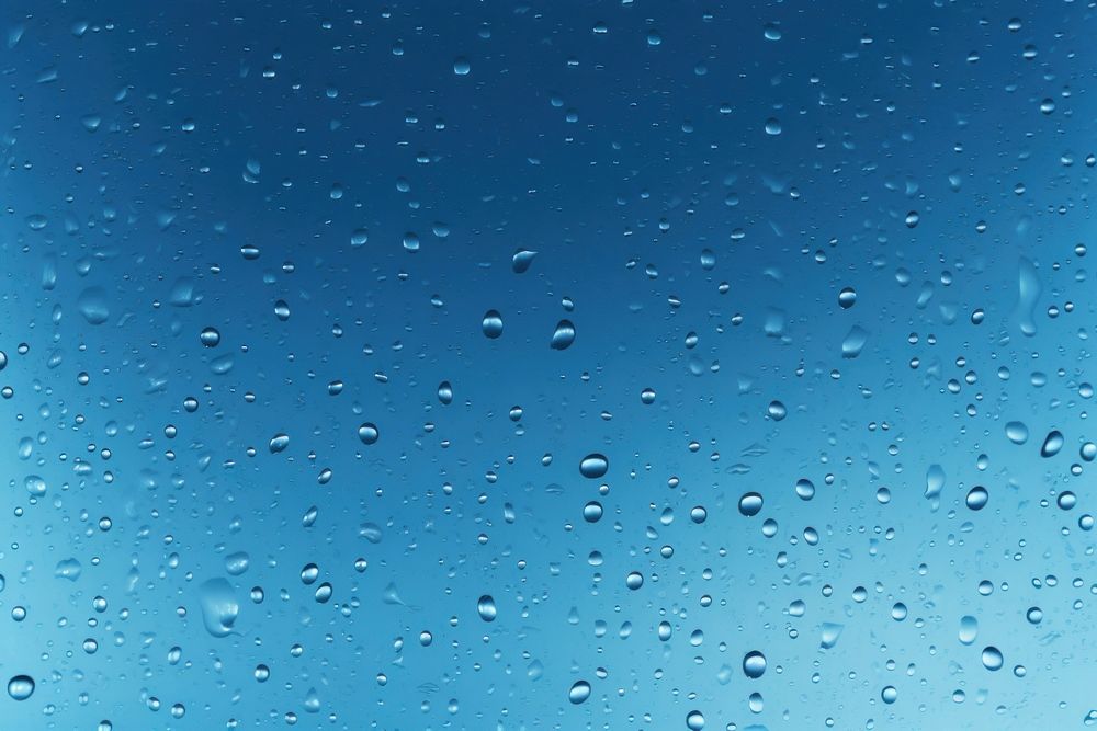 Realistic water drops transparent backgrounds window.