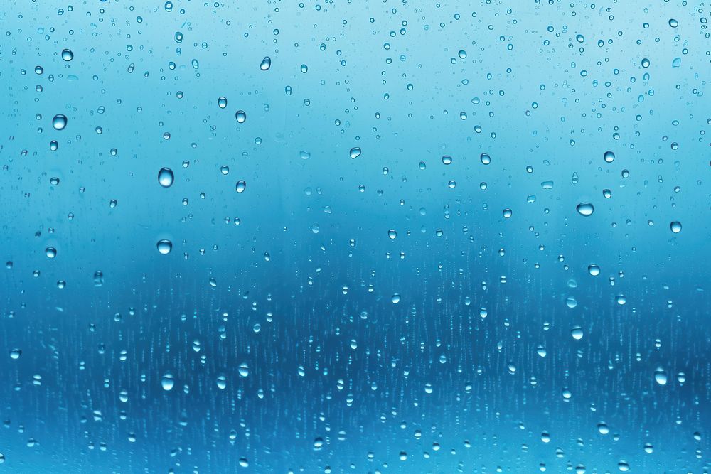 Realistic water drops transparent backgrounds outdoors.
