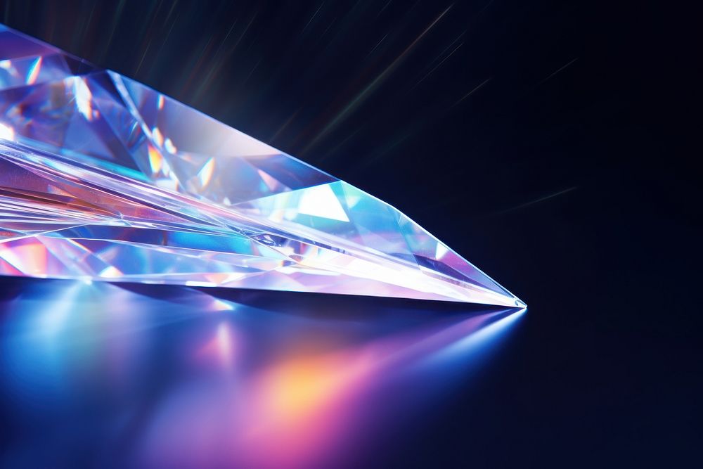 Sparkle refraction ray gemstone crystal jewelry.
