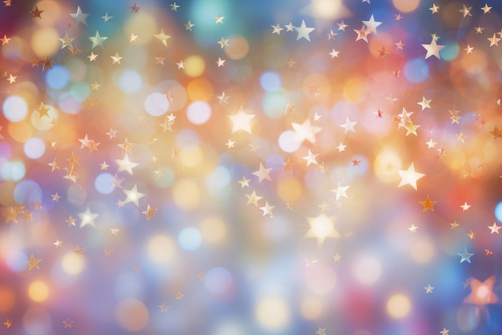 Star pattern bokeh effect background backgrounds abstract confetti.
