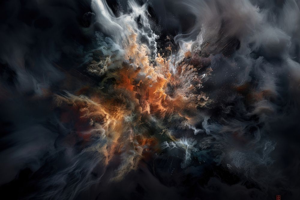 Dramatic explosion backgrounds pattern nebula.