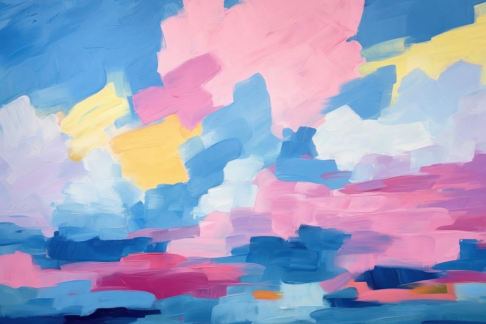 Blue sky painting backgrounds art.