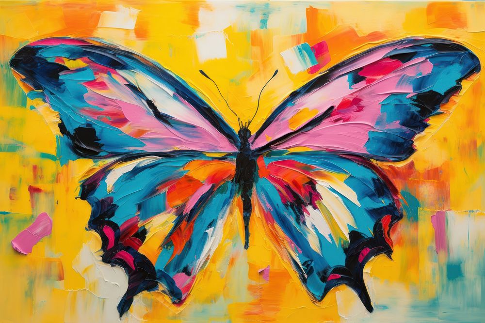 Butterfly painting art creativity.