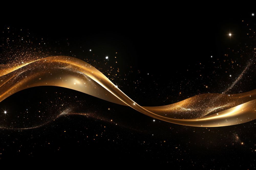 Golden sparkle backgrounds abstract flowing.