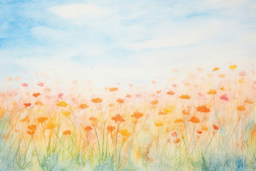 Meadow backgrounds painting outdoors.