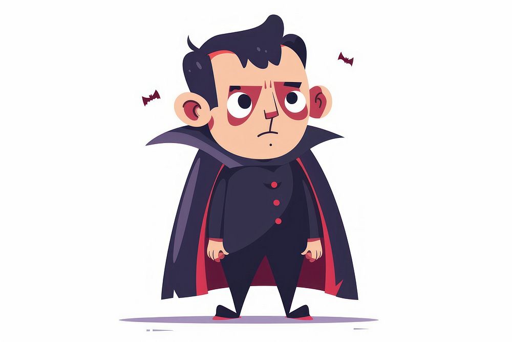 Dracula cartoon portrait superman.