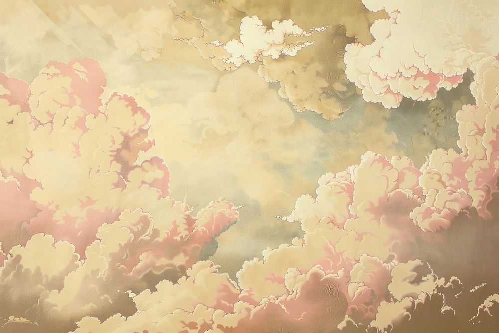 Cloud outdoors painting pattern.