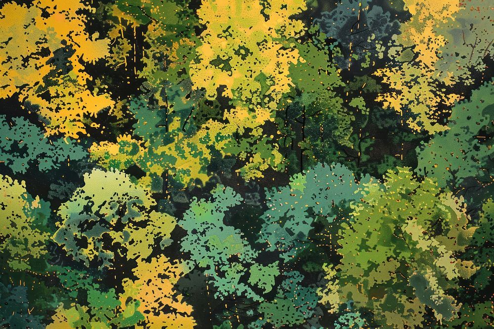 Woodland painting outdoors nature.