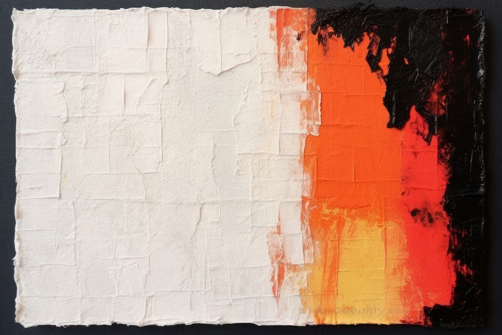 Clean fire border art abstract painting.