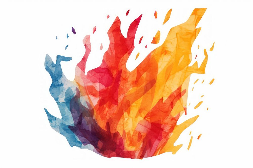 Fire icon abstract art creativity.
