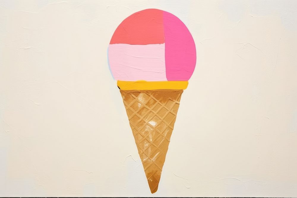 Geometry ice cream dessert food art.