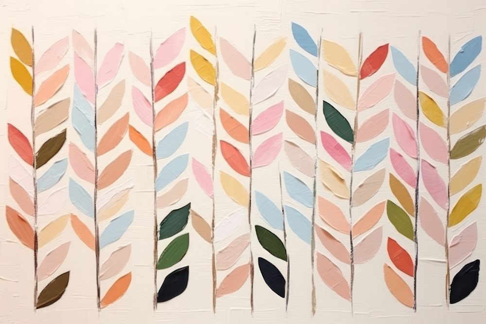 Leaf border art painting pattern.
