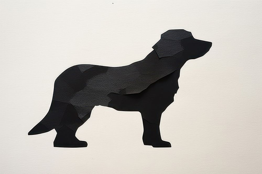 Silhouette dog shape animal mammal pet.