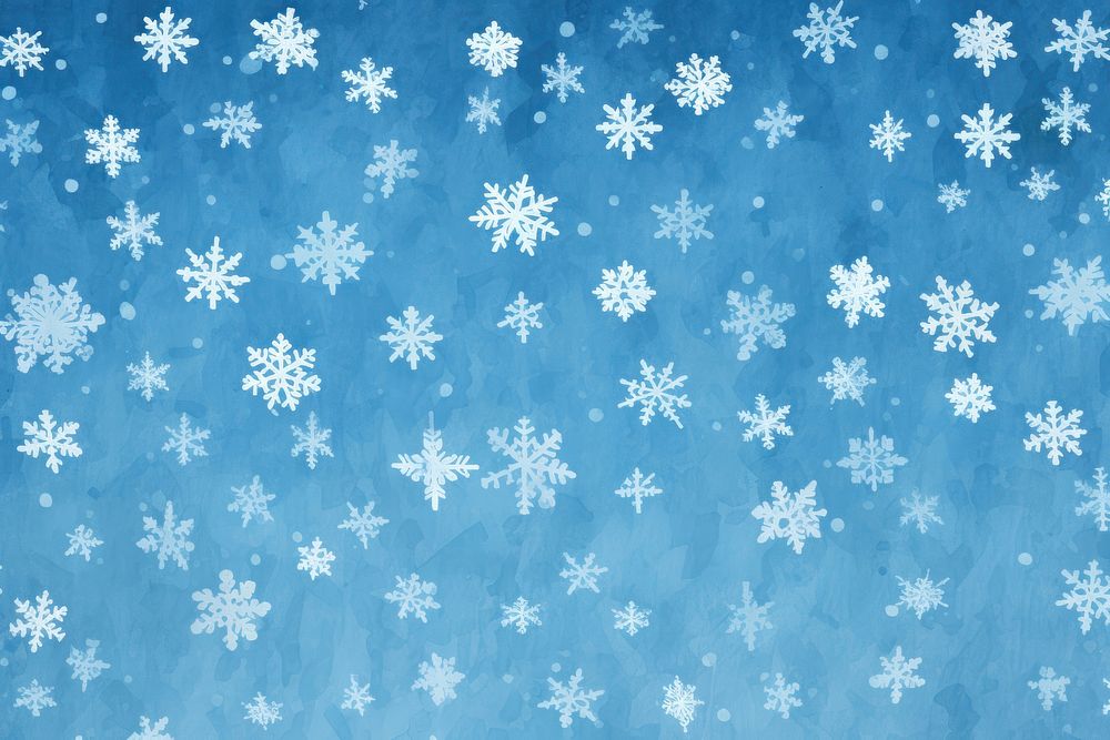 Snowflakes on blue background backgrounds abstract decoration.
