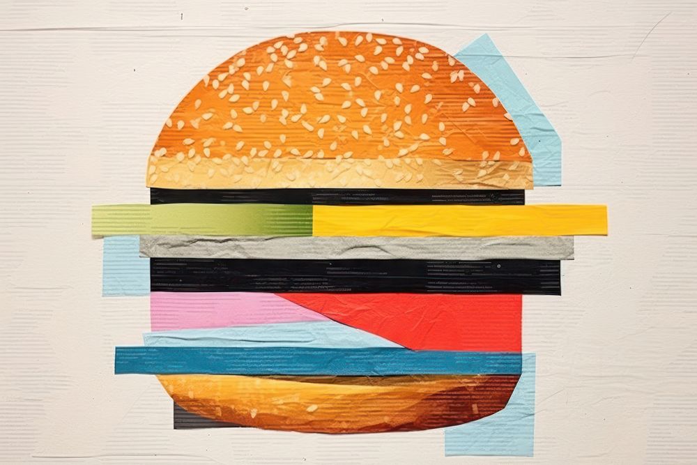 Geometry burger art food creativity.
