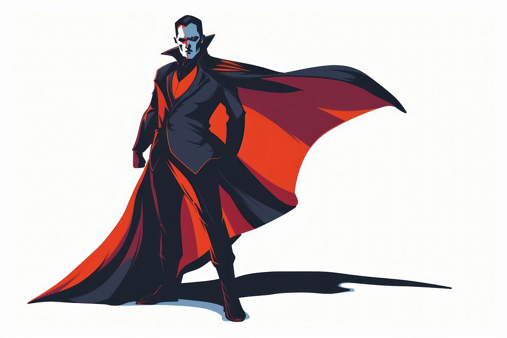 Dracula fashion drawing adult.