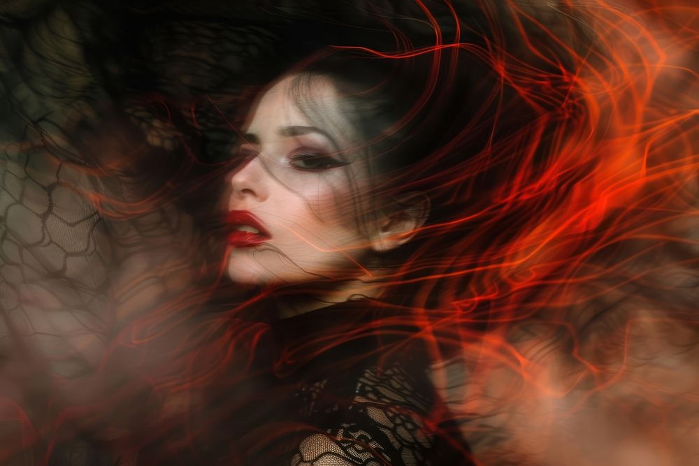 Dracula is super hot women photography portrait motion.