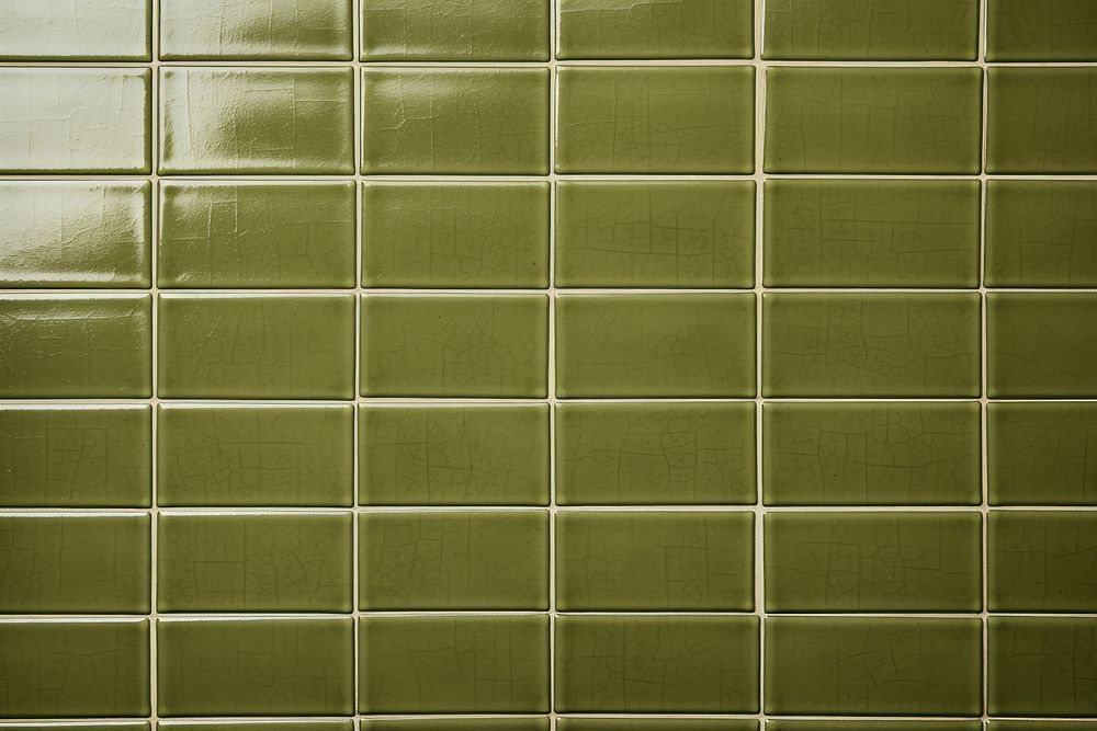 Vintage olive green tile wall backgrounds floor architecture.
