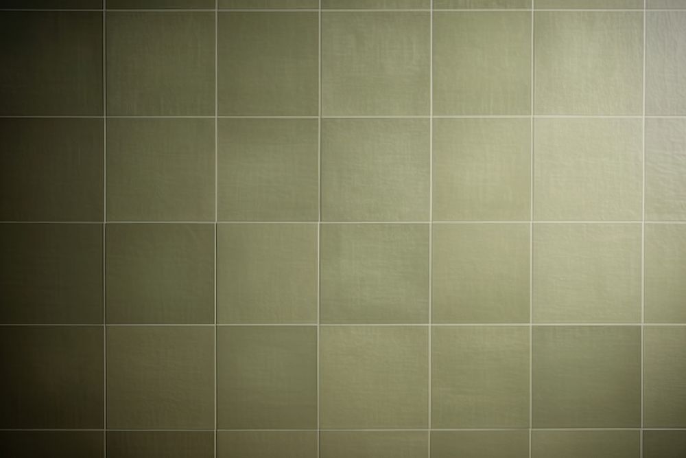 Vintage olive green tile wall architecture backgrounds floor.