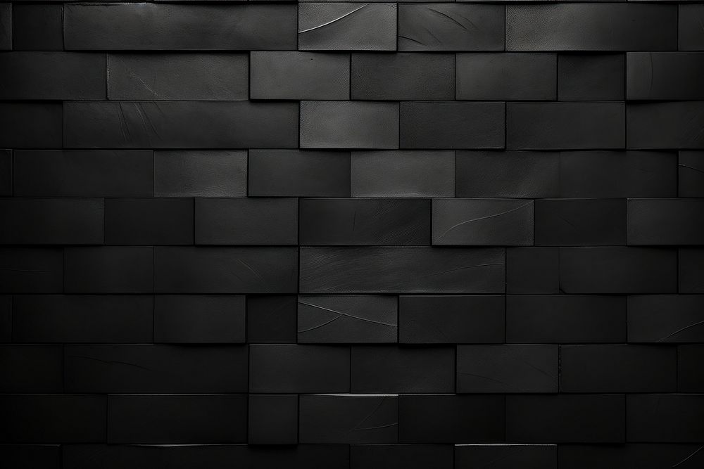 Vintage black tile wall architecture backgrounds repetition.