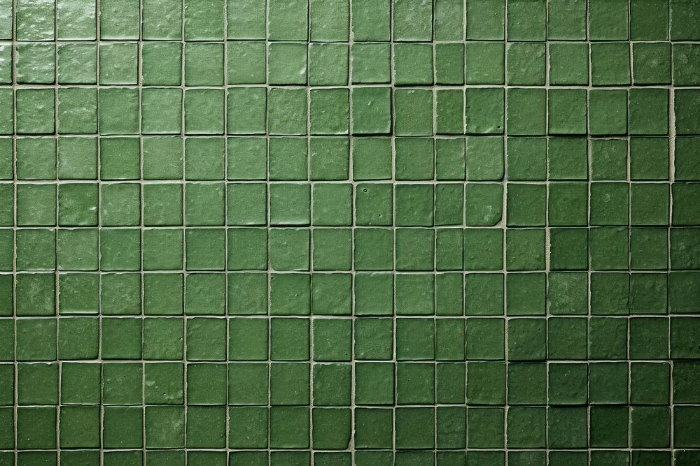 Vintage green tile wall architecture backgrounds flooring.