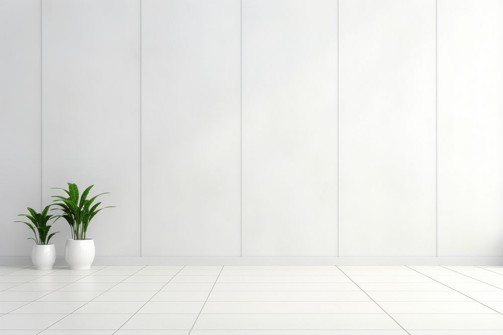 White tile wall architecture backgrounds floor.