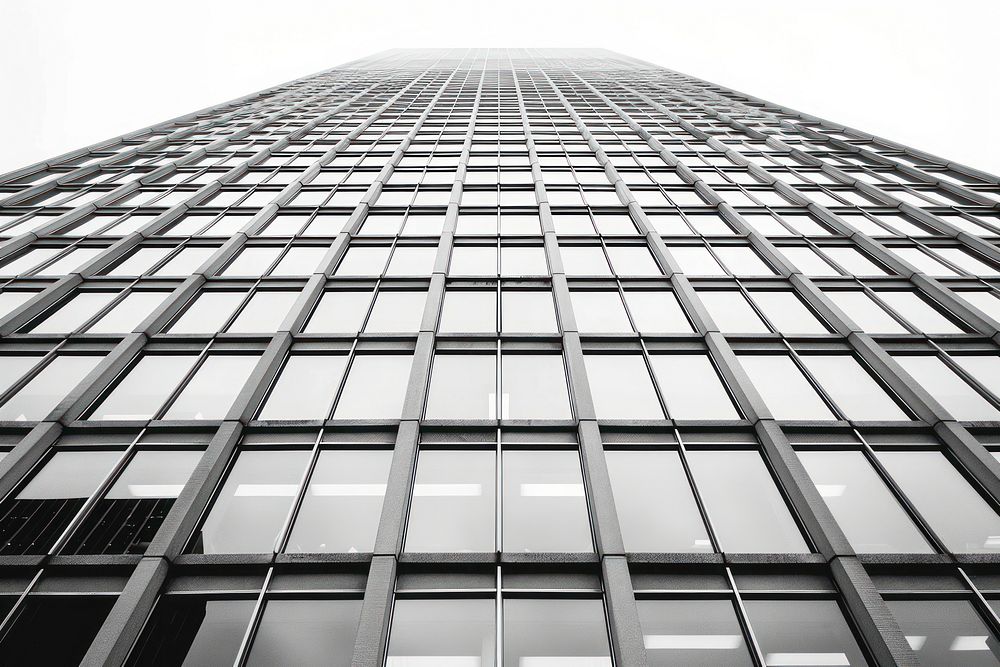 Modern architecture skyscraper building black.