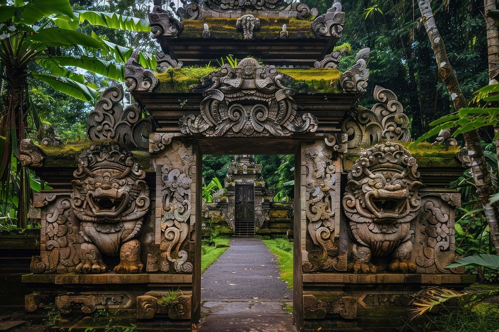 Indonesia gate representation spirituality.