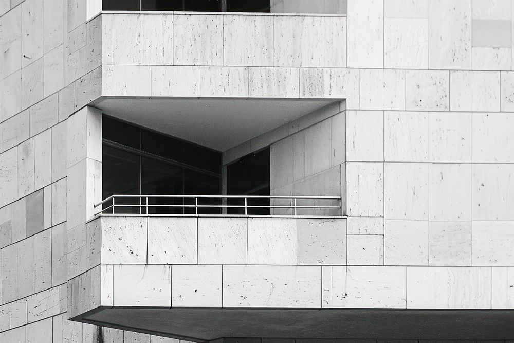 Modern architecture building wall monochrome.