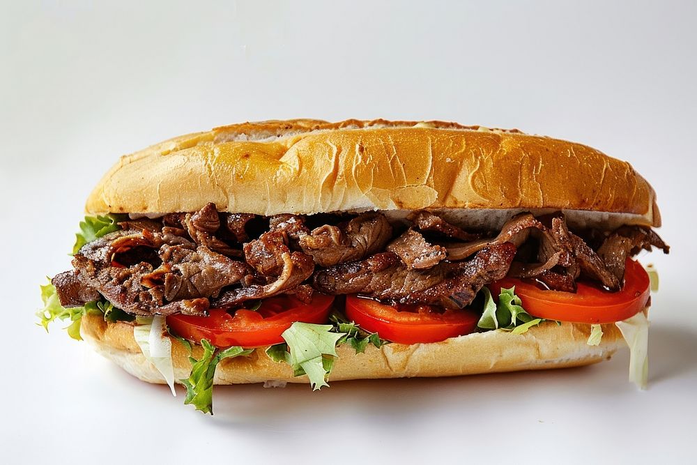 Delicious kebab sandwich food vegetable hamburger.