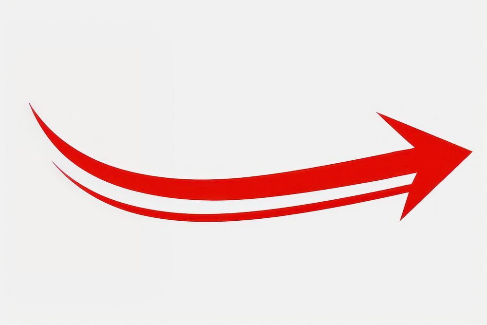 Red curve arrow line logo weaponry.